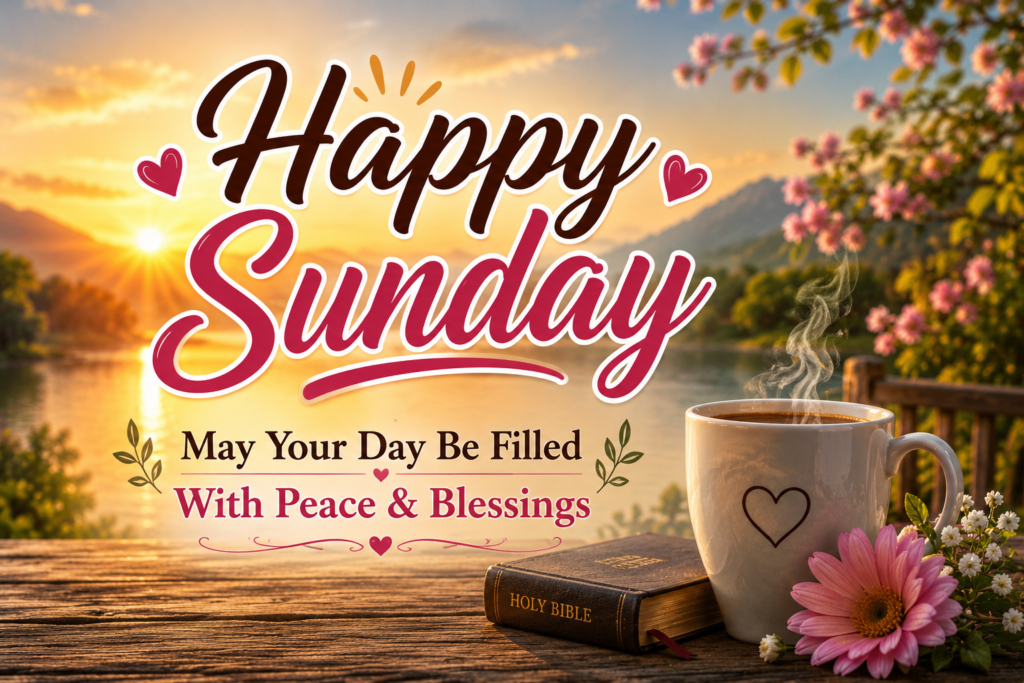 Happy Sunday Messages with good morning blessings, prayers, wishes, and quotes