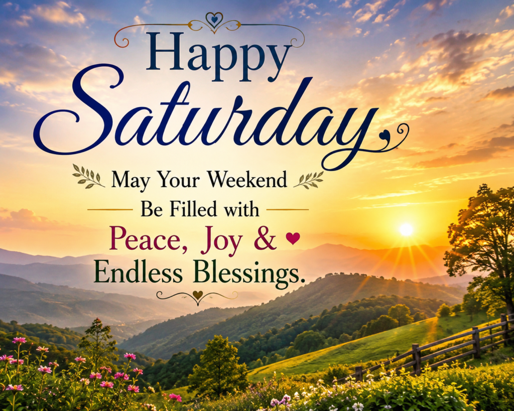 190+ Beautiful Saturday Blessings, Quotes, Prayers & Wishes