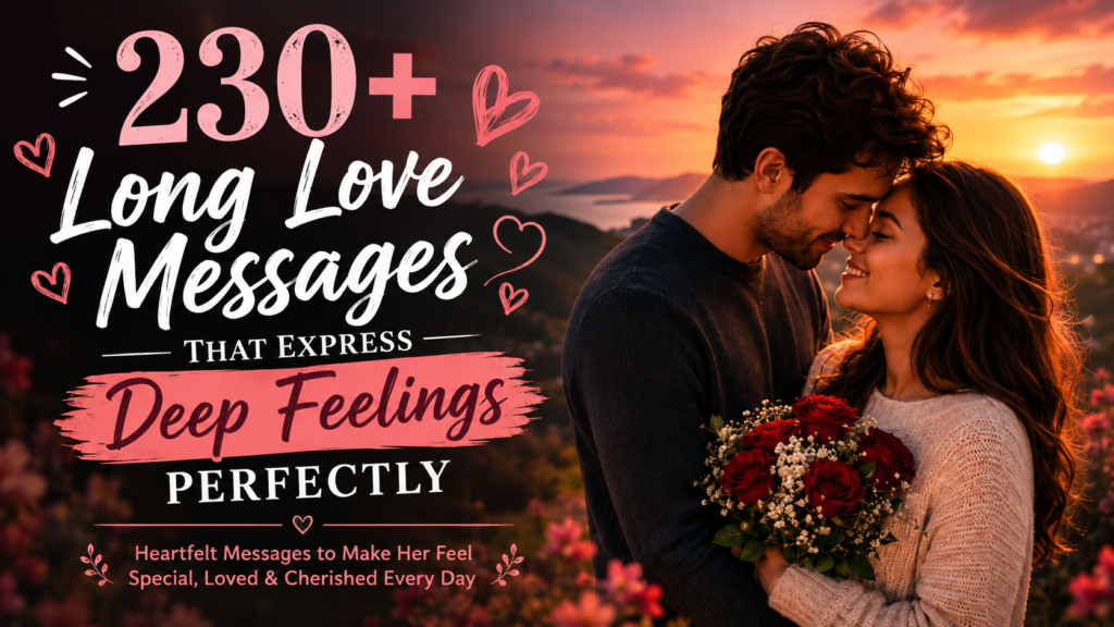 230+ Long Love Messages That Express Deep Feelings Perfectly